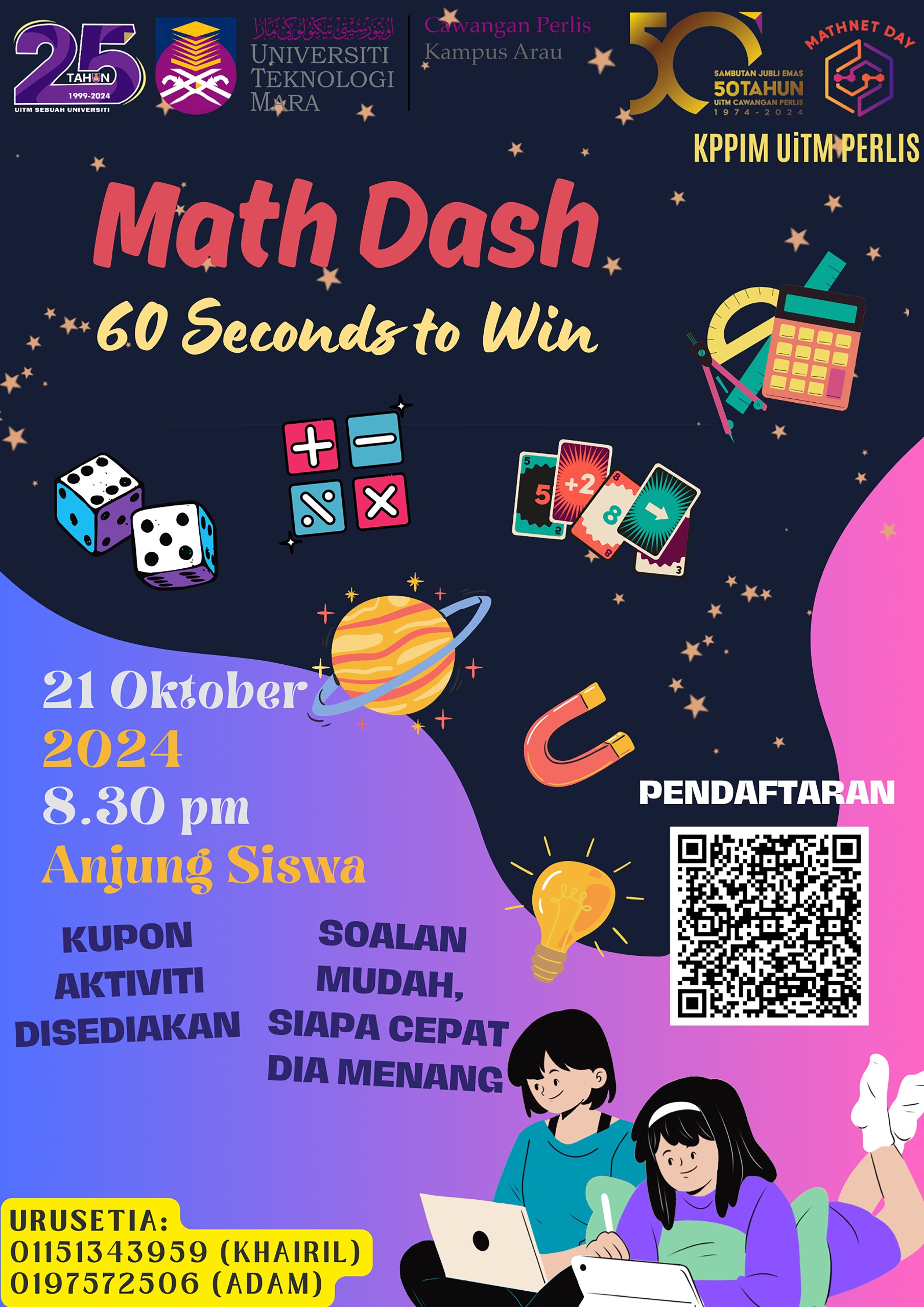 Math Dash 60 Seconds to Win